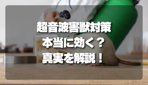 本当に効く？市販の超音波害獣対策の真実！効果を最大化する条件と、無駄になる落とし穴