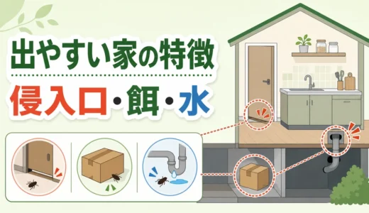 ゴキブリが出やすい家の特徴｜侵入経路と再発を防ぐ確認順