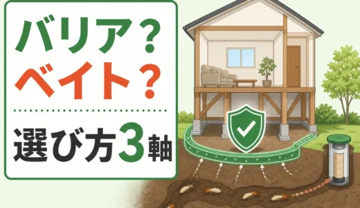 シロアリ駆除はバリア工法とベイト工法どっち？選び方を比較