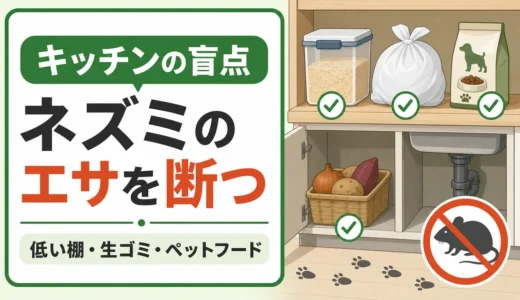 キッチンのネズミ対策｜エサになる収納の盲点と断ち方