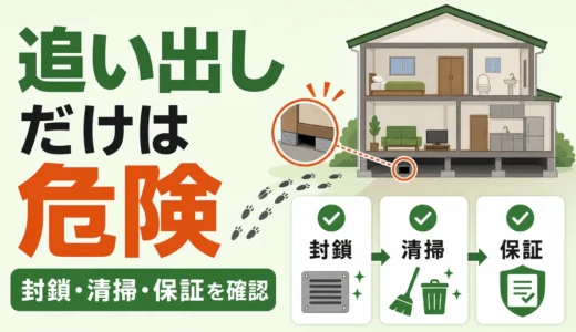 ネズミ駆除が再発する原因｜追い出しだけで終わらせない確認順
