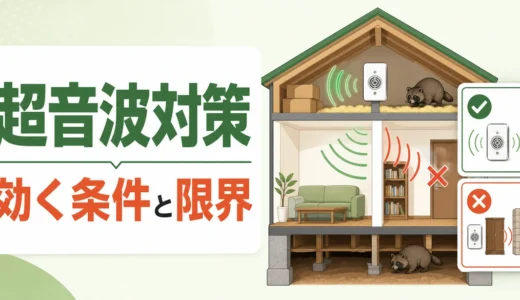 超音波の害獣対策は効く？市販機器の限界と確認順