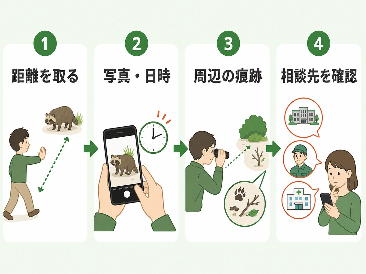 害虫や害獣を1匹見た直後に行う4つの確認順