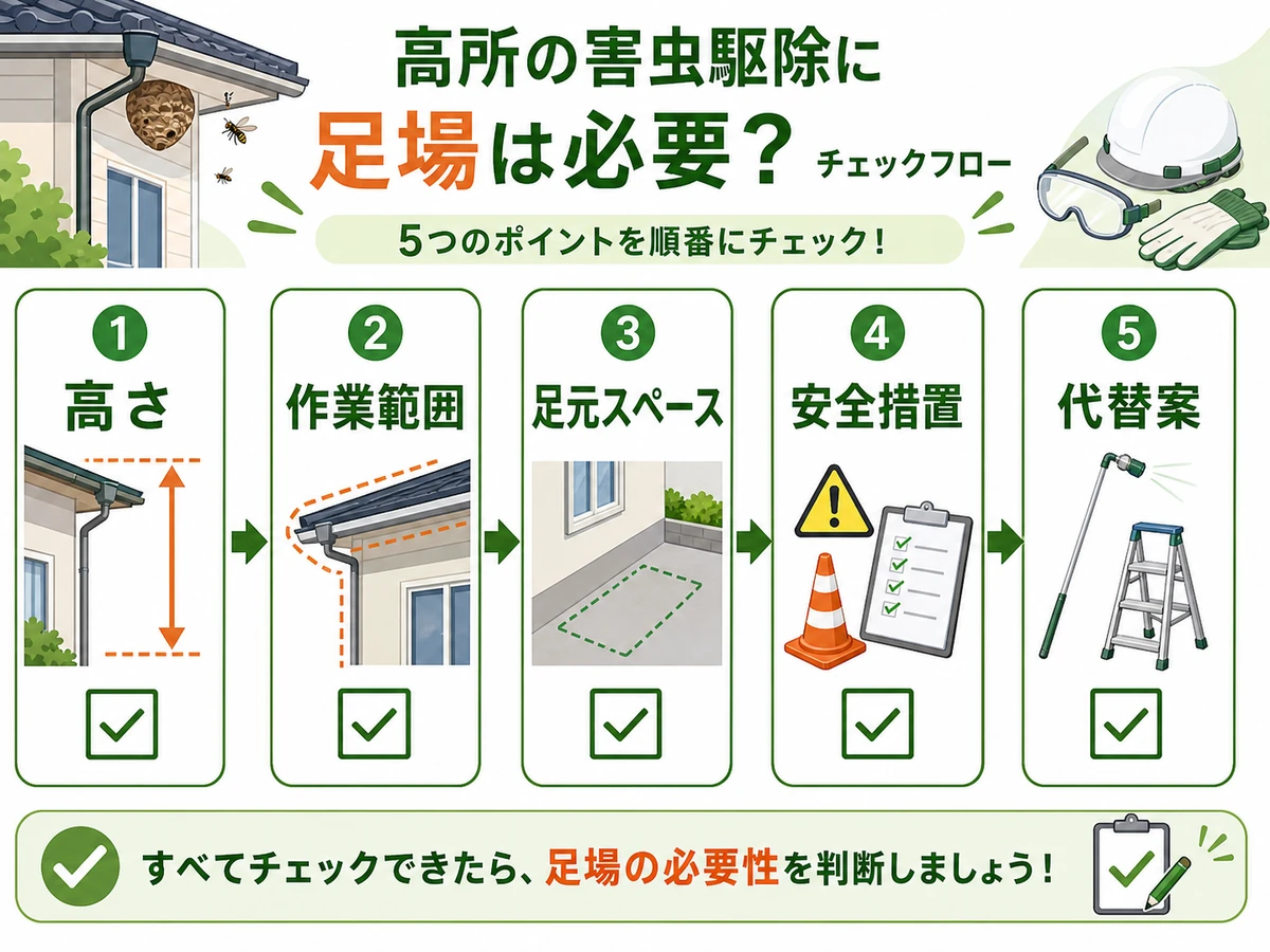 高所作業で足場が必要か判断する5つの確認ポイント