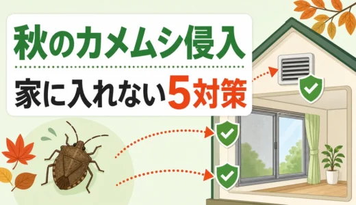 カメムシが秋に家へ入ってくる理由と対策｜侵入を減らす5か所の点検