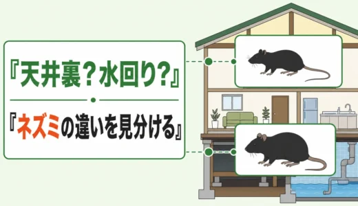 クマネズミとドブネズミの違い｜フン・出没場所で見分ける順番と対策