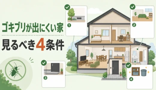 ゴキブリが出にくい家の4条件｜高層階・築浅でも出る理由と3種の対策