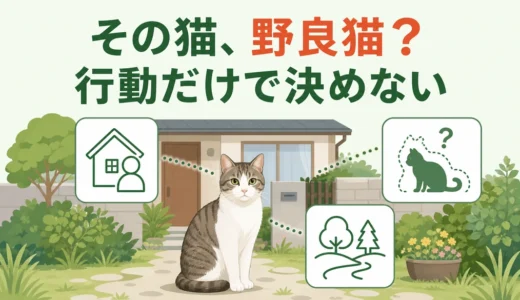 家周りの猫は野良猫？飼い猫・ノネコの違いと対処の判断順