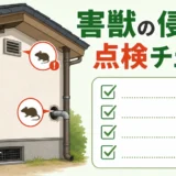 害獣の侵入口封鎖チェックリスト