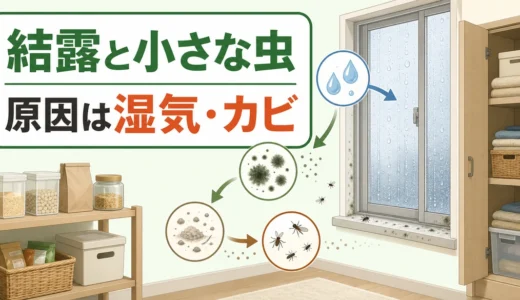 結露がひどい家に虫が多い理由｜チャタテムシ・コナダニの見分け方と対策