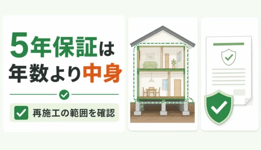 シロアリ駆除の5年保証は安心？契約前に見る条件と再施工範囲