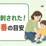 子どもが蜂に刺されたときに119番を呼ぶ目安