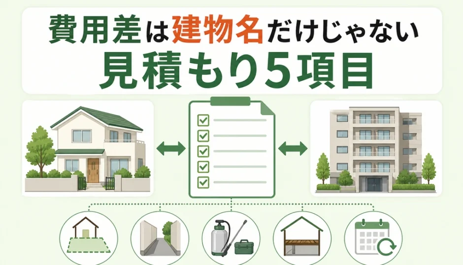 戸建てとマンションの害虫駆除費用差と見積もり5項目