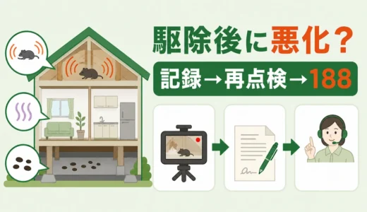 駆除業者の作業後に悪化した？再点検・返金相談までの対処手順