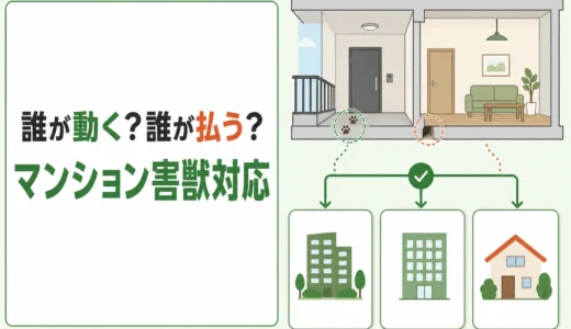 マンションの害獣対応フロー｜管理組合・管理会社の役割と費用負担