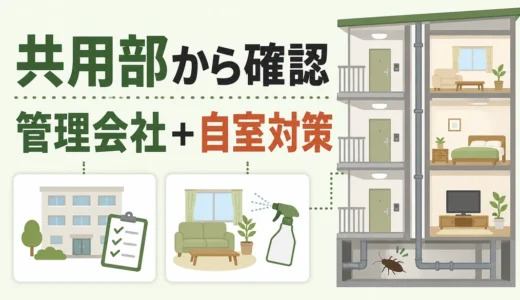マンションのゴキブリ対策｜管理会社へ伝えることと共用部・自室の確認順