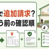 駆除後の再発で追加費用を請求されたときの支払前の確認順