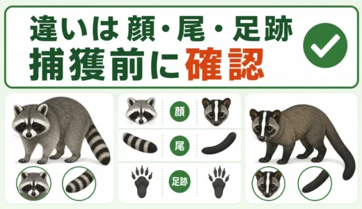 アライグマとハクビシンの違い｜見分け方・特定外来生物・捕獲の注意