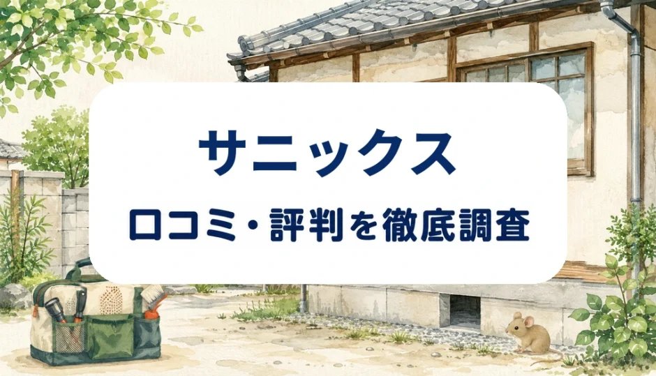 サニックスの口コミ・評判を紹介する記事のアイキャッチ画像