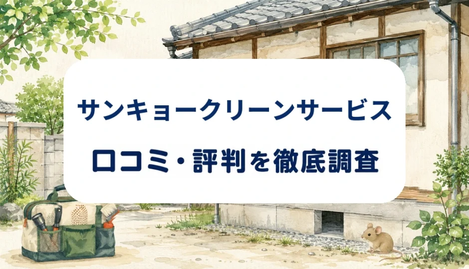サンキョークリーンサービスの口コミ・評判を紹介する記事のアイキャッチ画像